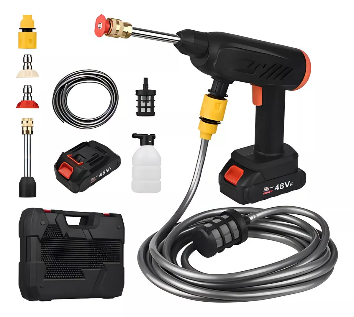AquaBlast™ | Hidrolavadora portátil con 2 baterías.