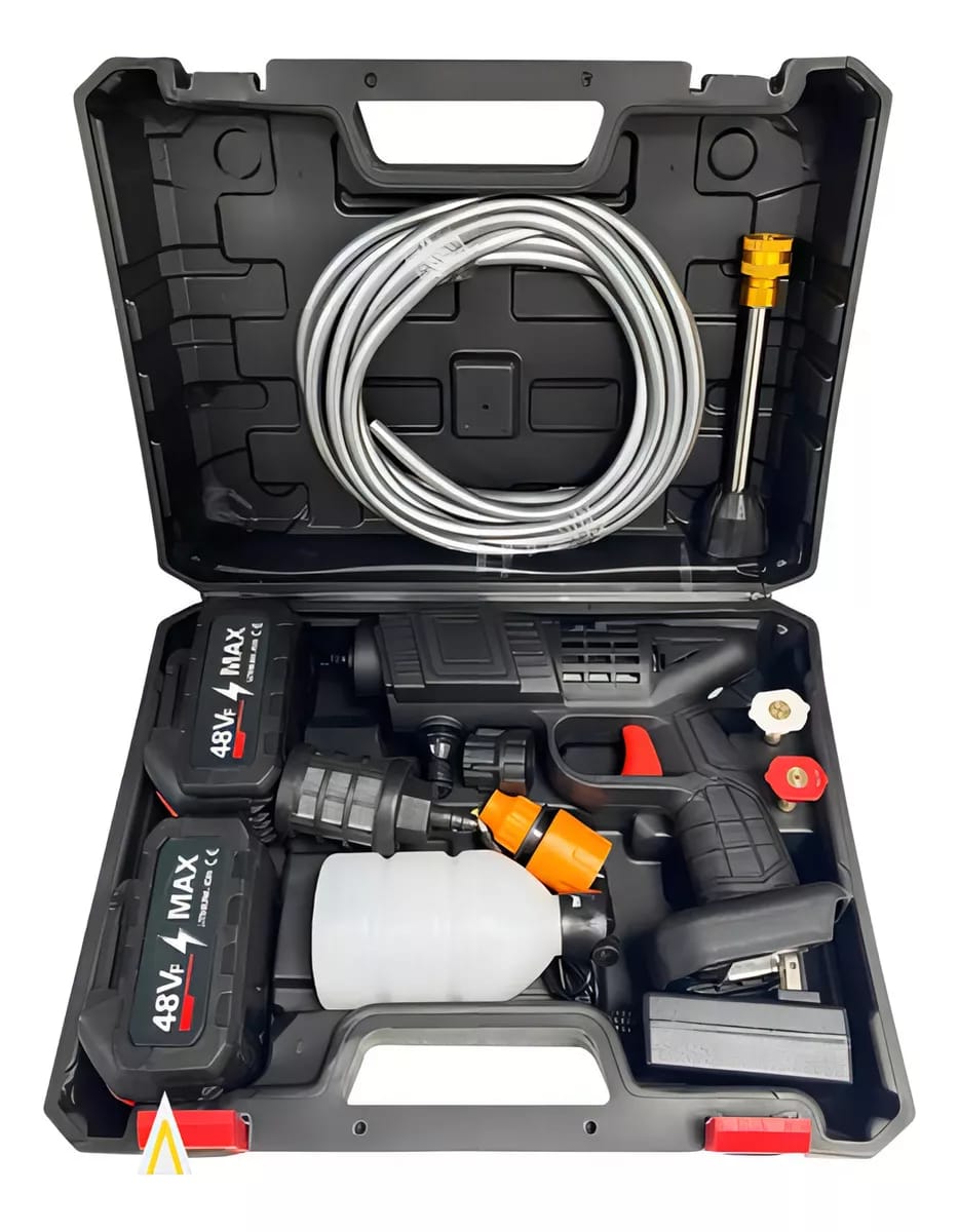 AquaBlast™ | Hidrolavadora portátil con 2 baterías.